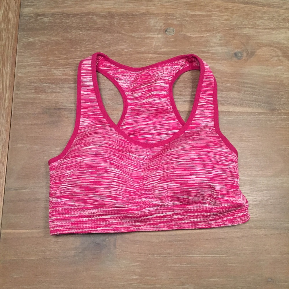Pink Sports bra
